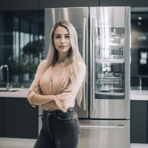Pir_a_very_pretty_women_standing_next_to_the_luxury_appliance_i_402b0714-1829-44ff-89b0-433885aa207d